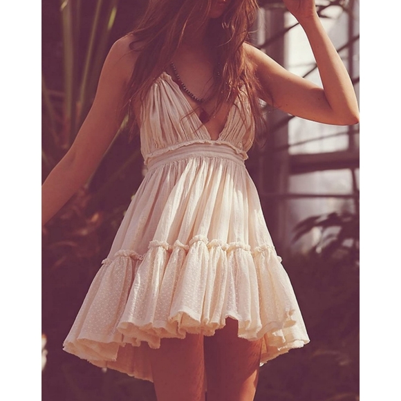 Womens Summer Halter Deep V Neck Patchwork Dress - Picture 5 of 8